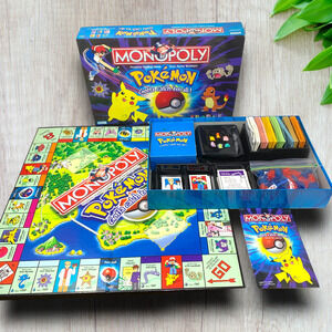Vintage 1999 Parker Brothers Pokémon Monopoly Collector's Edition 100% Complete